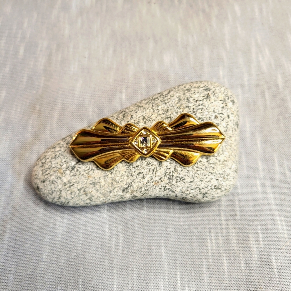 Vintage 1980s Park Lane rhinstone brooch